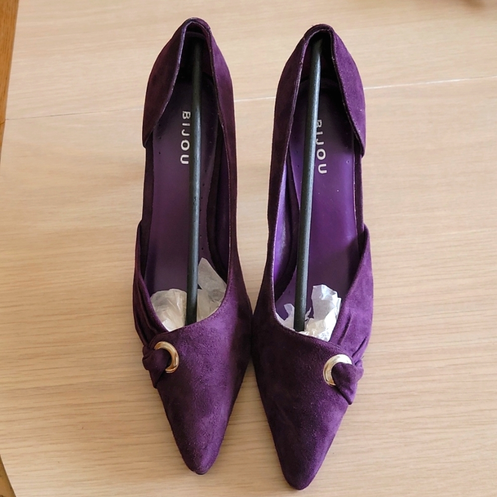 Purple Rebecca heel by Bijou.